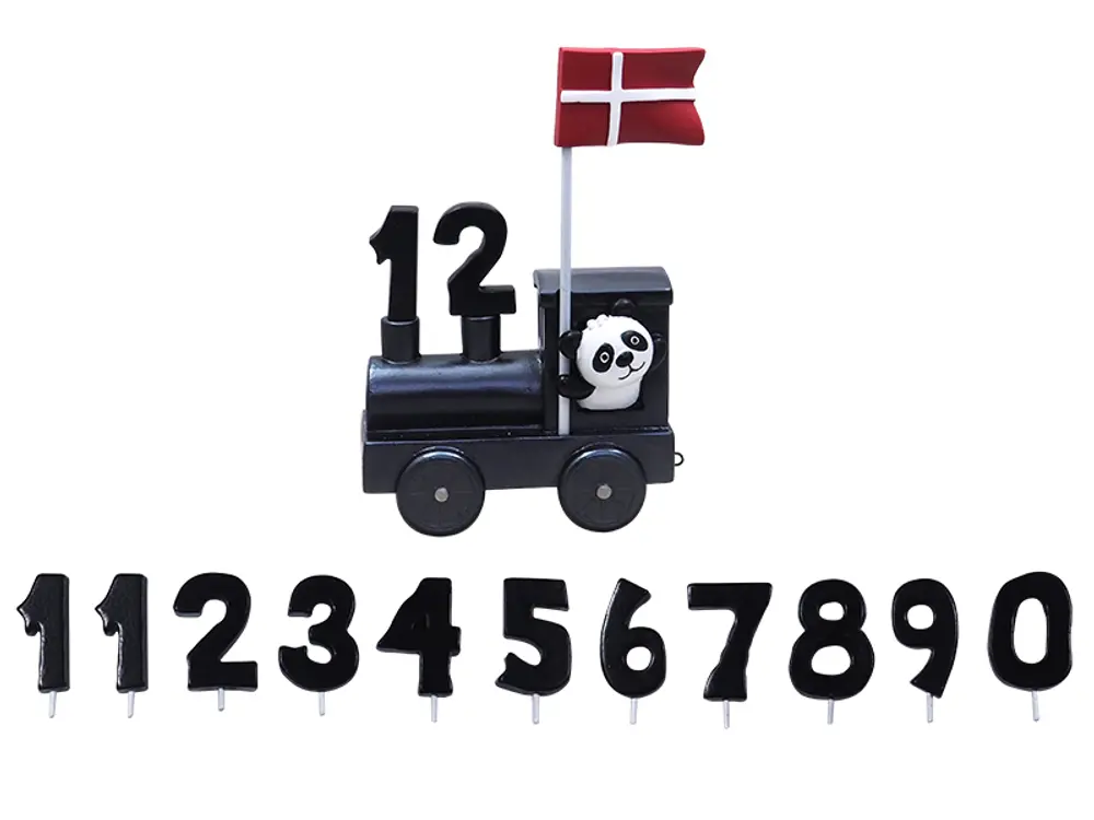 Lokomotiv Til Navnetog 11 Tal Og Flag