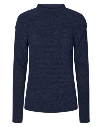 Lollys Laundry Bluse Ellen Dark Blue