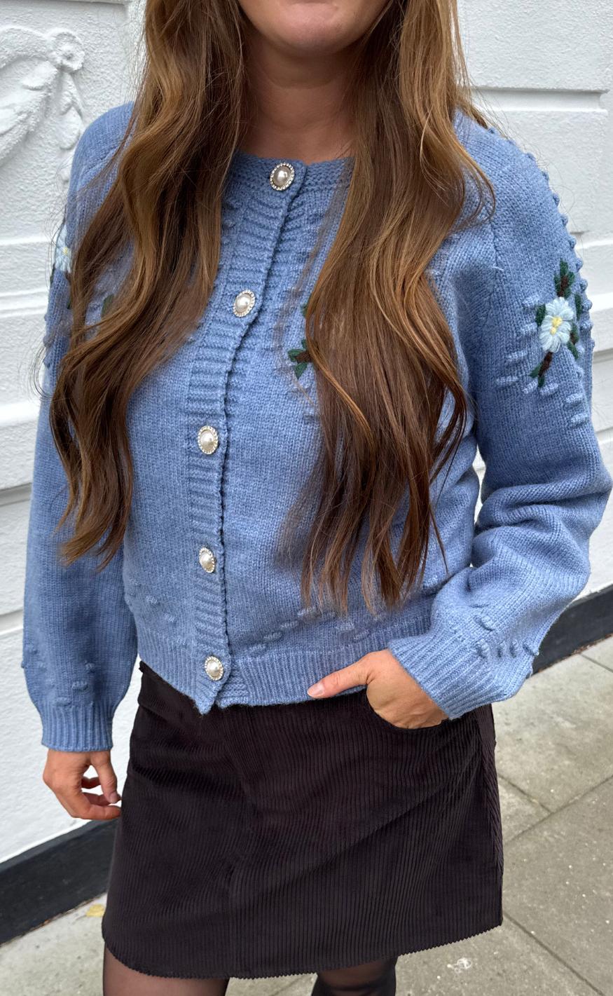Lollys Laundry Cardigan Gracelynn Ll Blue Melange