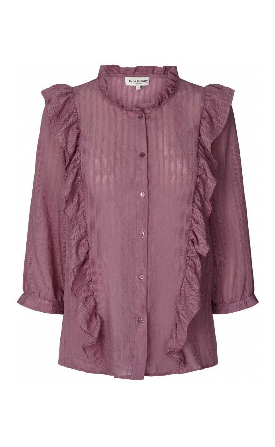 Lollys Laundry Skjorte Hanni Plum