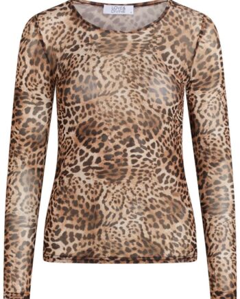 Love   Divine Bluse Love660-  Brown Leo