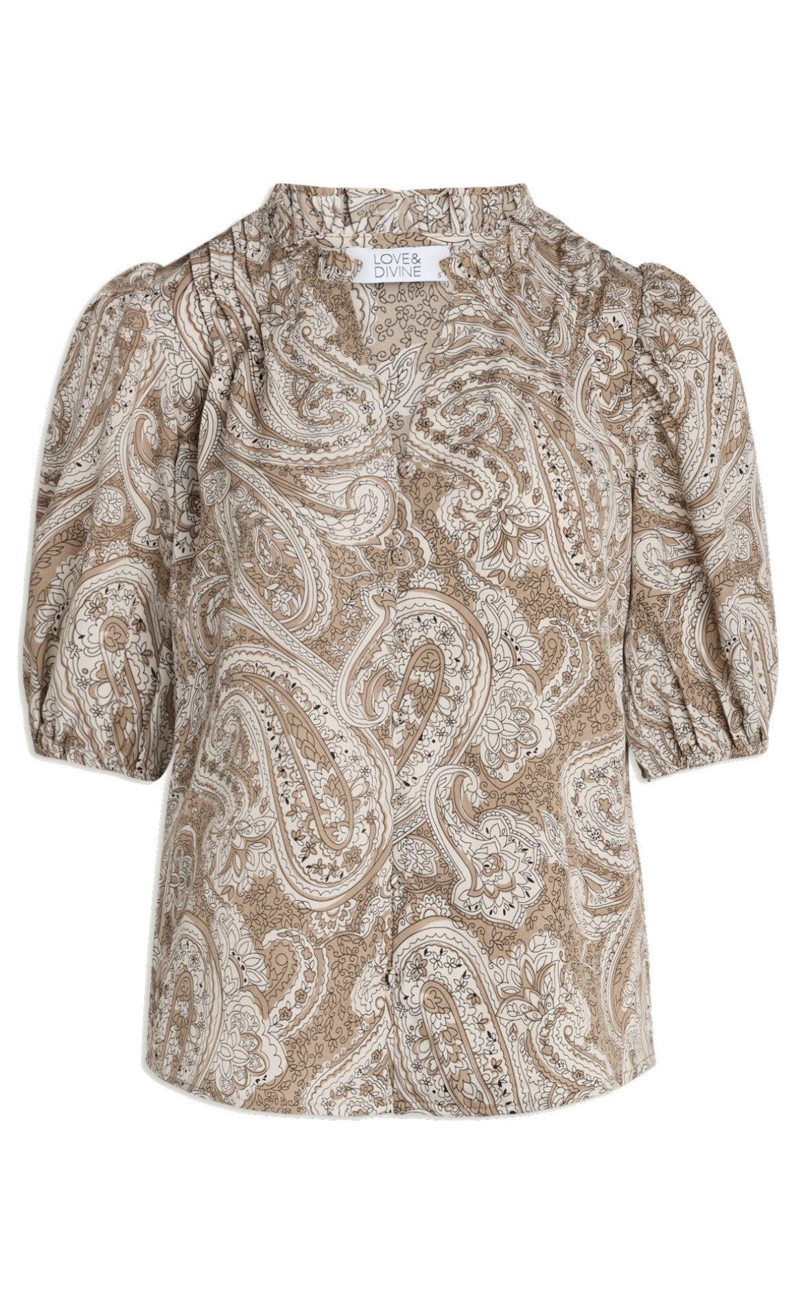 Love Divine Bluse Love628- Sand Paisley