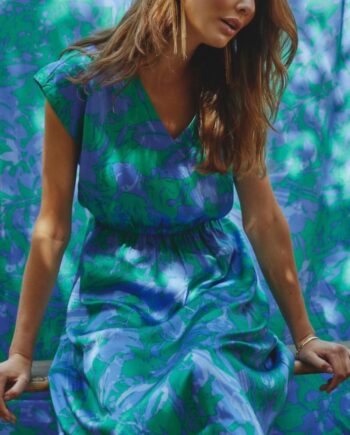 Love   Divine Kjole Love920 Green Blue