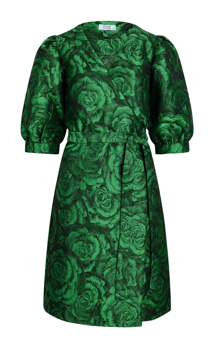 Love Divine Kjole Love913- Green Flower