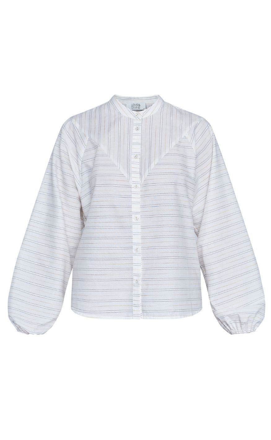 Love Divine Skjorte Love1319 Cream Stripe