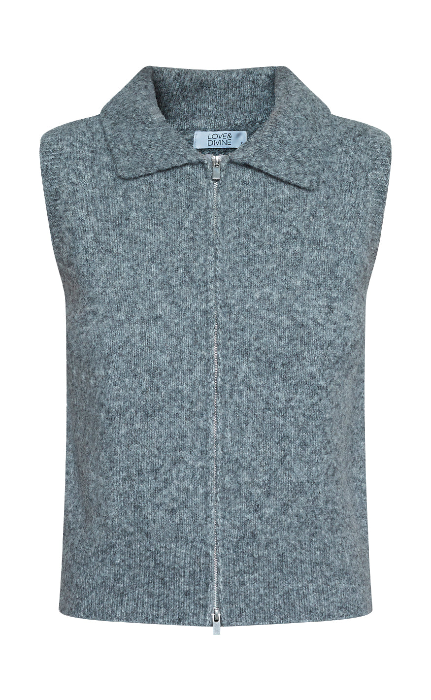 Love   Divine Vest Love1454 Grey Mel