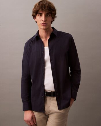 Ls Solid Stretch Slim Shirt