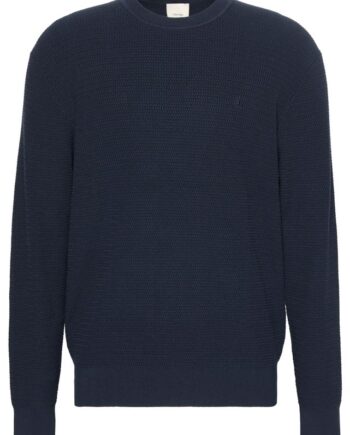 Ls Texture Cttn Crewnk Sweater