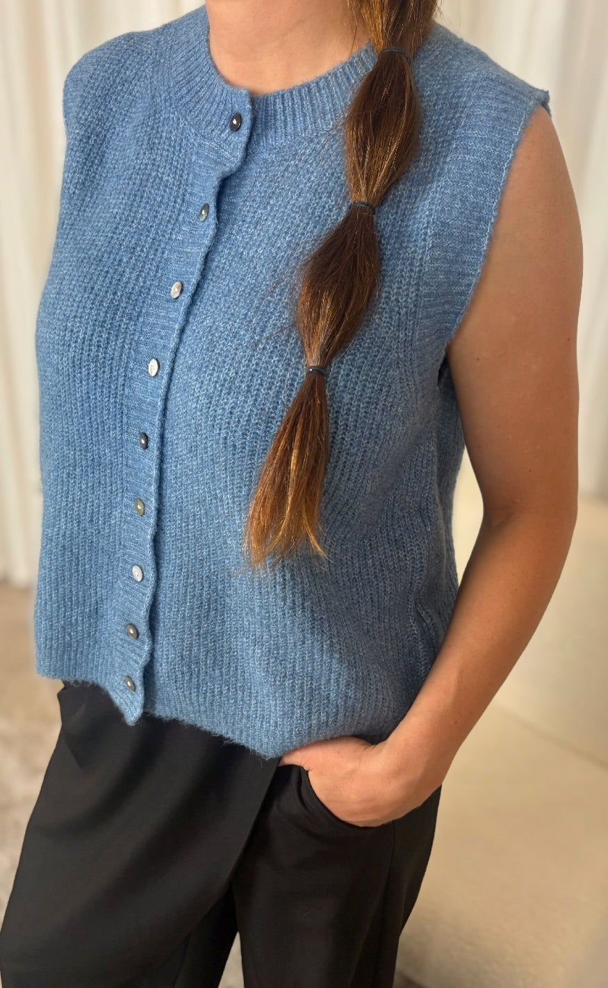 Luxzuz Vest Bit Stonewash