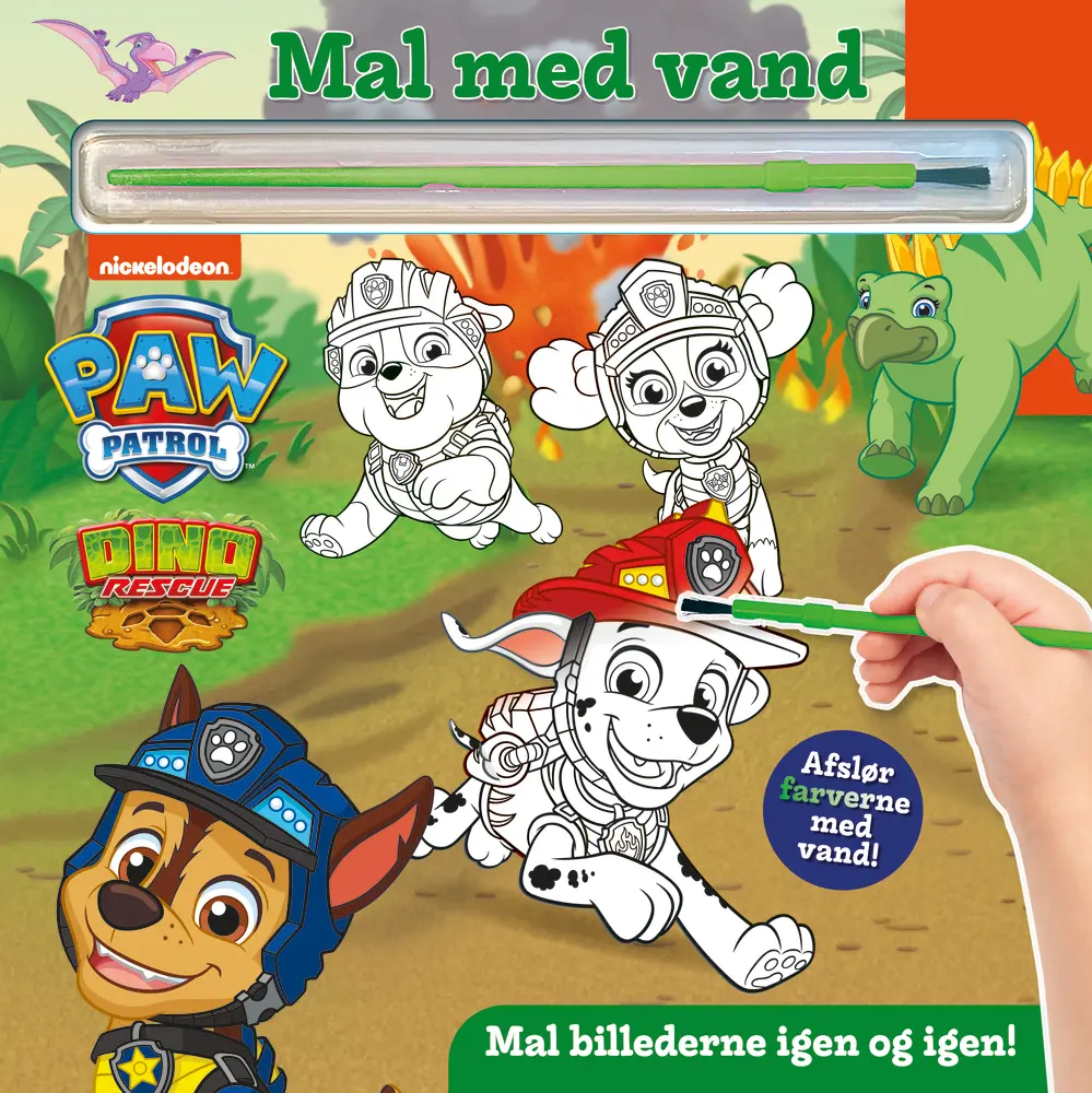 Mal Med Vand Paw Patrol Dinoer