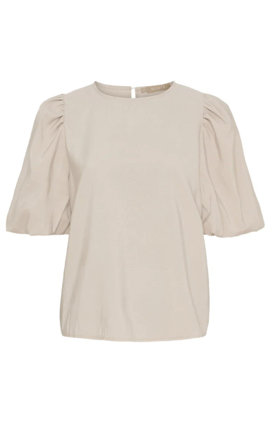 Marta Du Chateau Bluse Loriane Beige