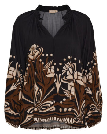 Marta Du Chateau Bluse Octavia Black