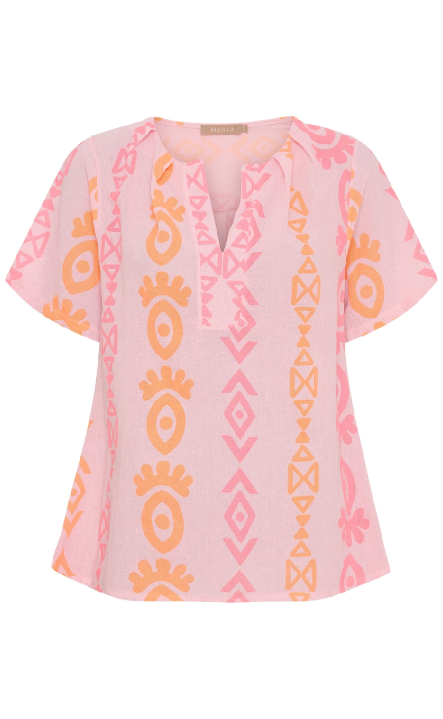 Marta Du Chateau Bluse Stine Pink