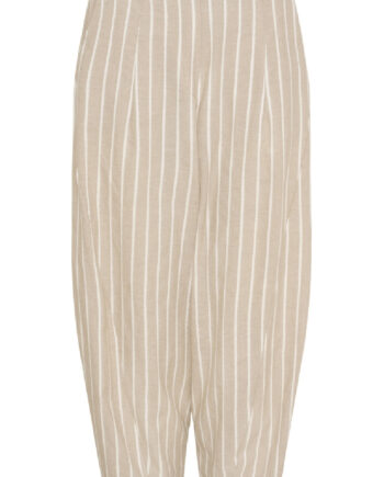 Marta Du Chateau Bukser Fausta Beige Stripe