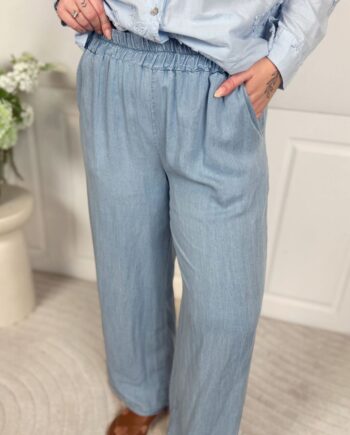 Marta Du Chateau Bukser Marilyn Light Blue