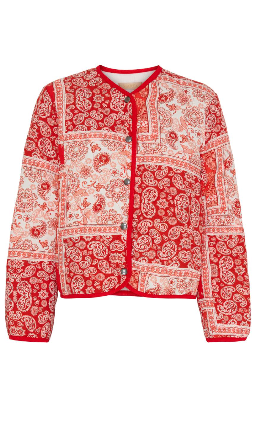 Marta Du Chateau Jakke Roseanne Red