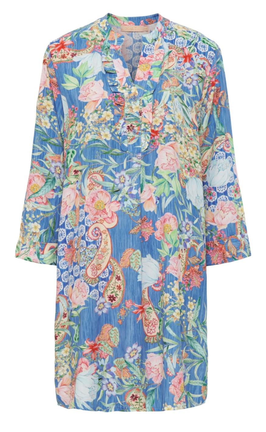 Marta Du Chateau Kjole 2604b Royal Blue Print