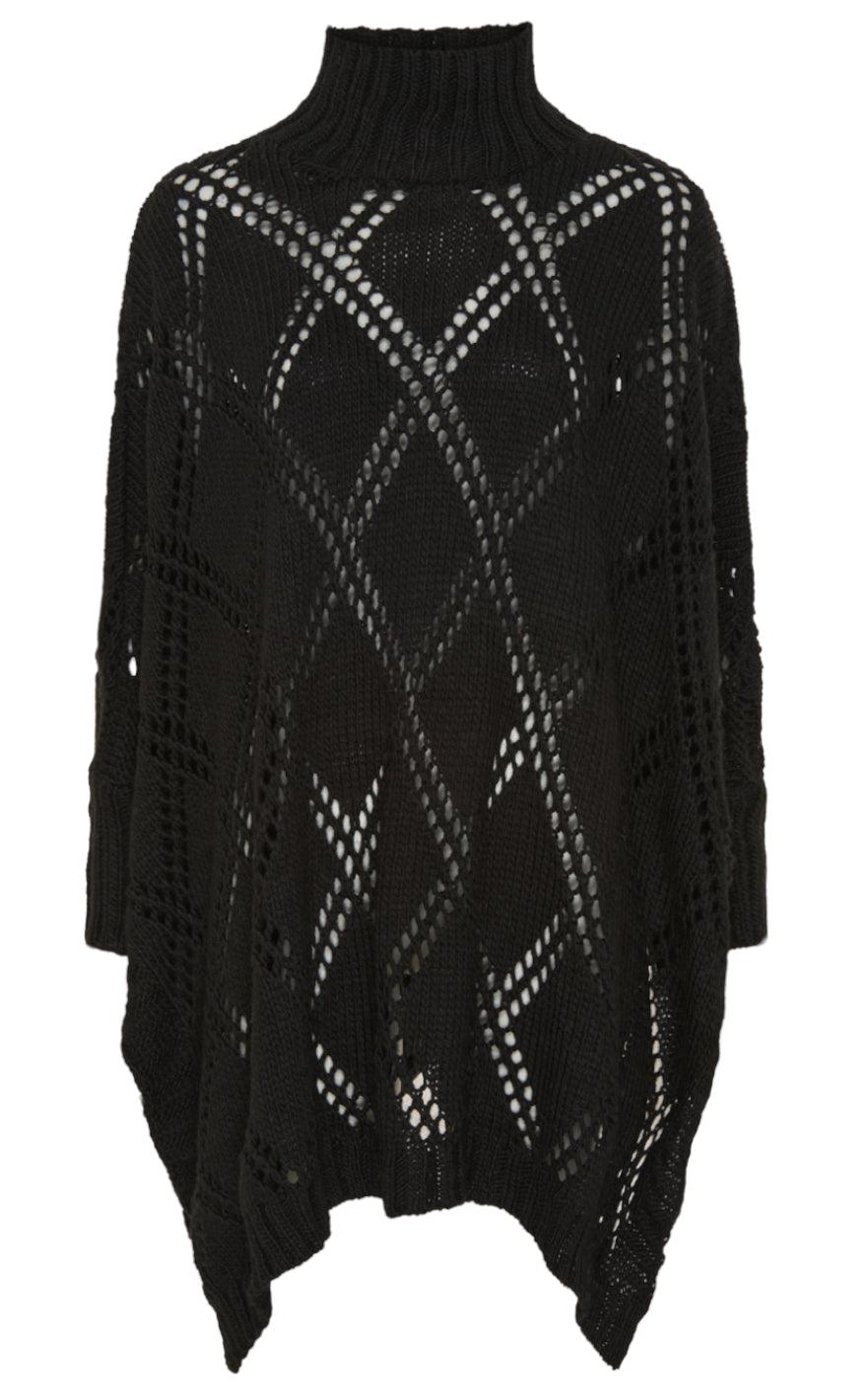 Marta Du Chateau Poncho 3999 Black