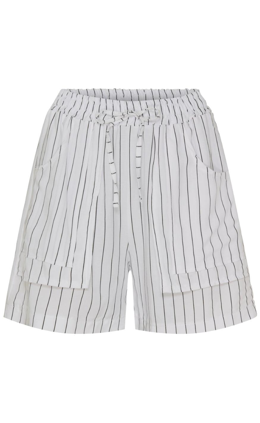 Marta Du Chateau Shorts Zita White Black Stripes