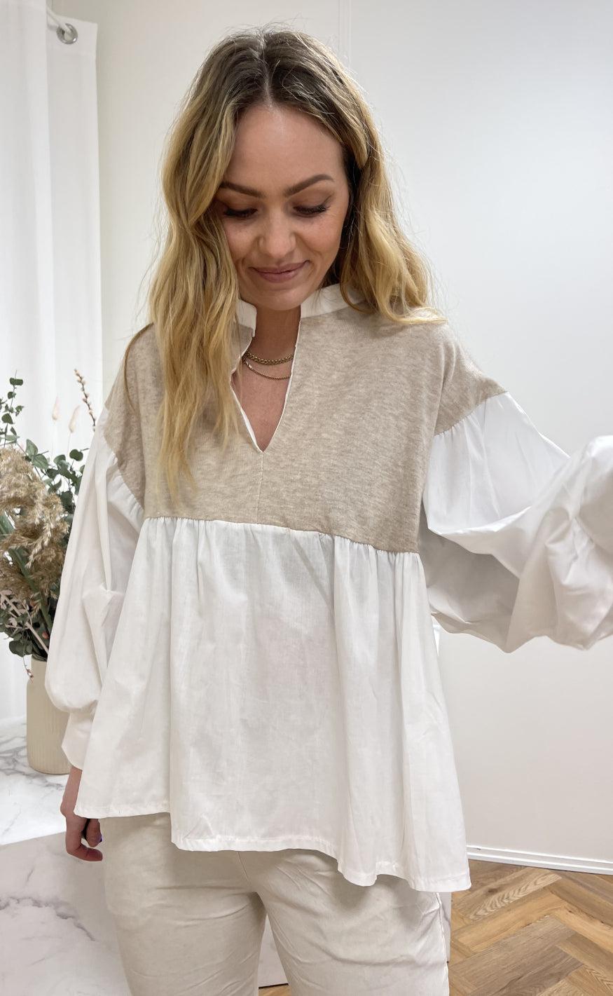 Marta Du Chateau Skjorte 82010 Beige