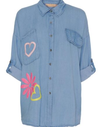 Marta Du Chateau Skjorte Giovanna Light Blue