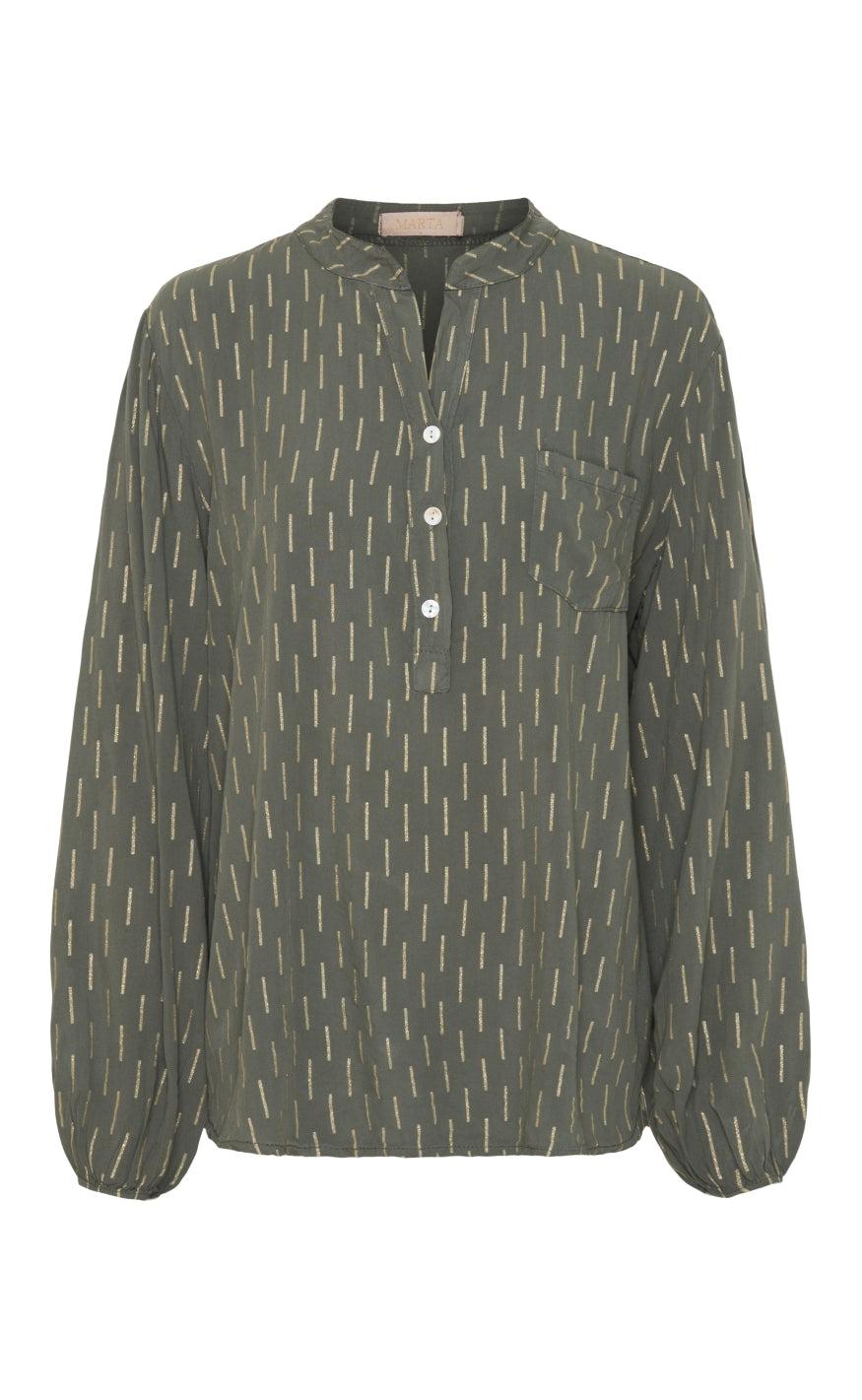 Marta Du Chateau Skjorte 8500 Military Gold