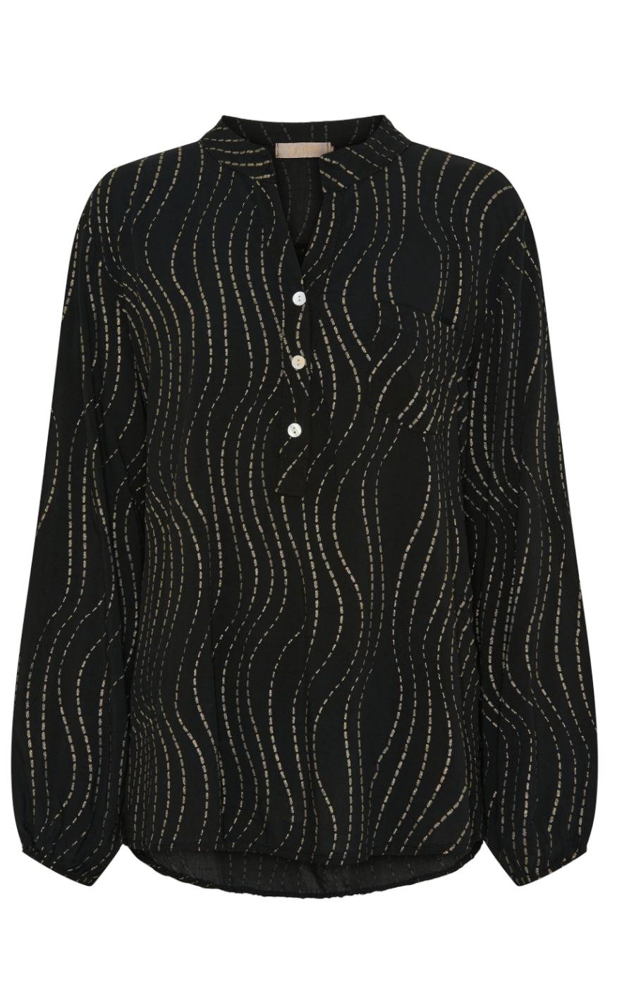 Marta Du Chateau Skjorte 8500 Ronja Black Gold