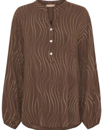 Marta Du Chateau Skjorte 8500 Ronja Brown Gold