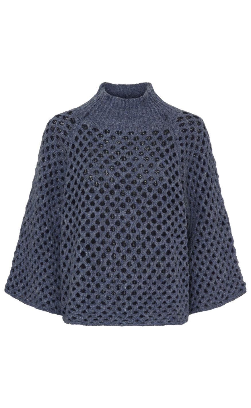 Marta Du Chateau Striktrøje Clemence Jeans Blue Original