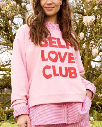 Marta Du Chateau Sweatshirt Luciana Rosa Baby Red Print