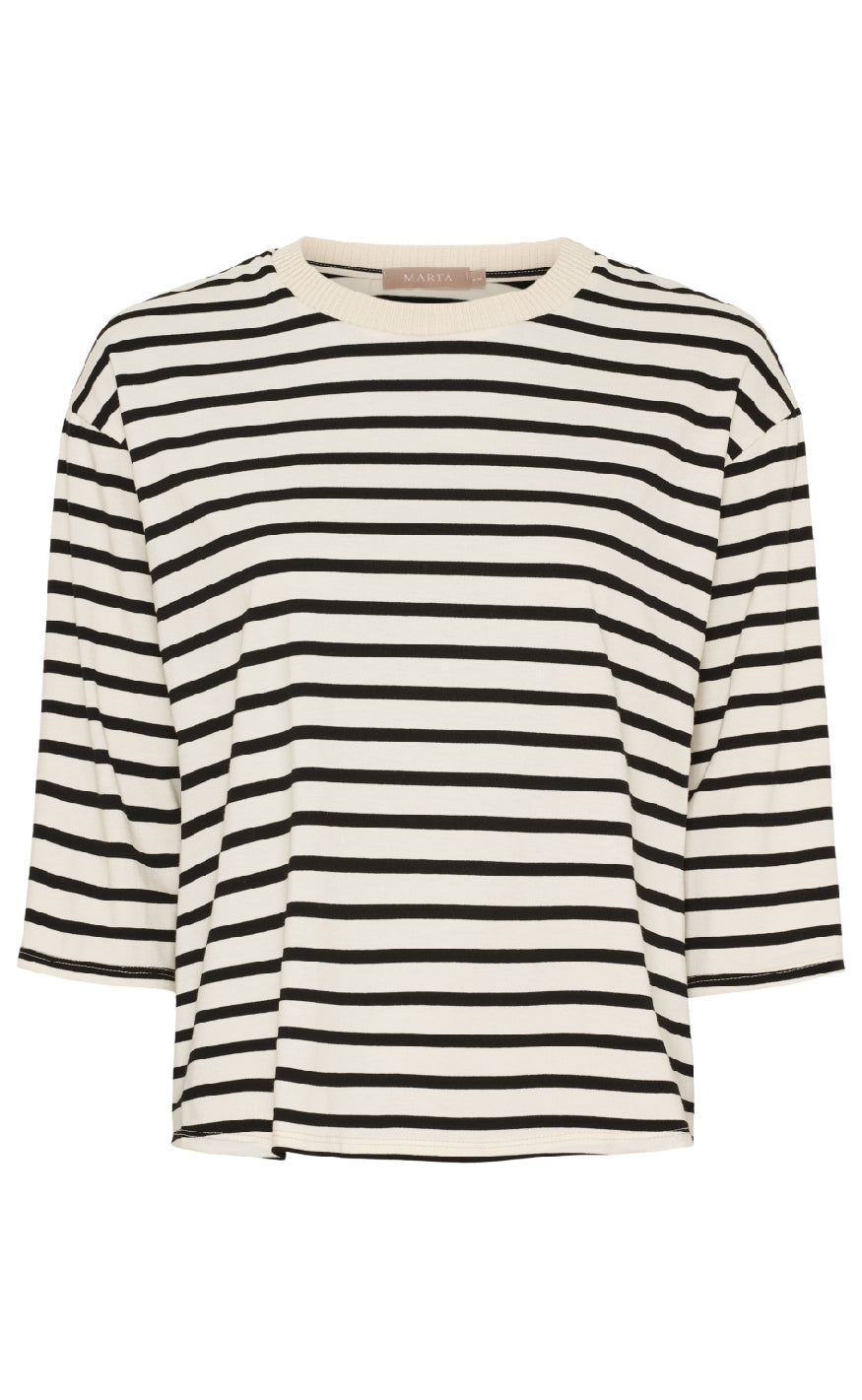 Marta Du Chateau -shirt Brooklyn Beige Black