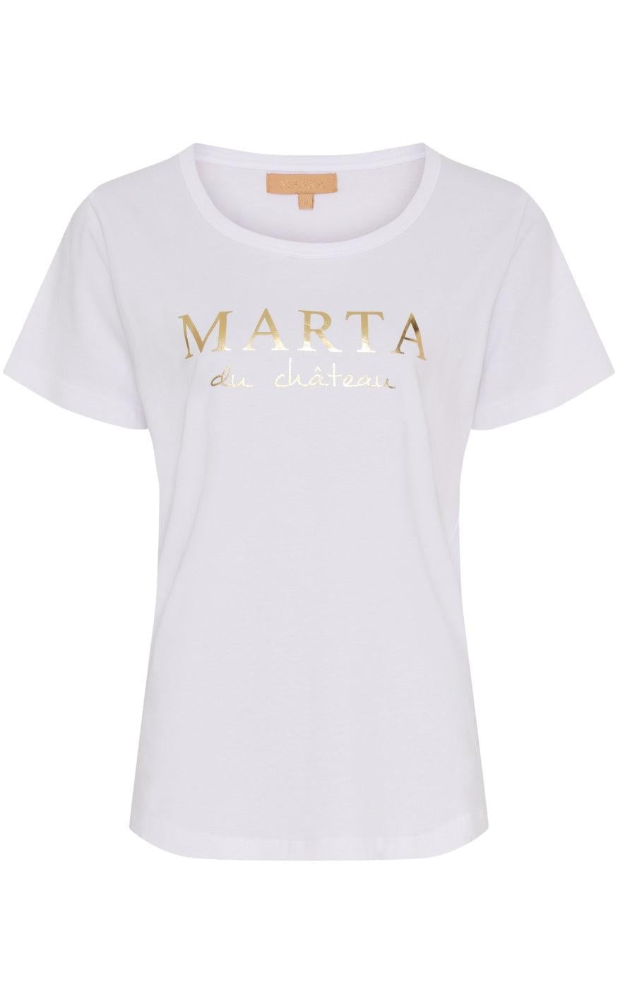 Marta Du Chateau -shirt Jeanette Optisk White