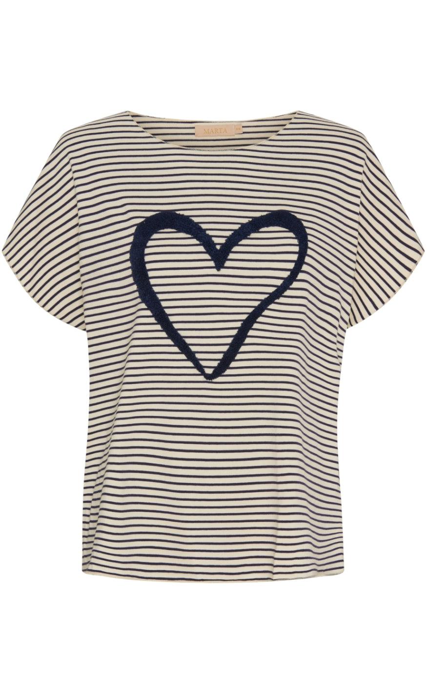 Marta Du Chateau  -shirt 3077 Macey Navy