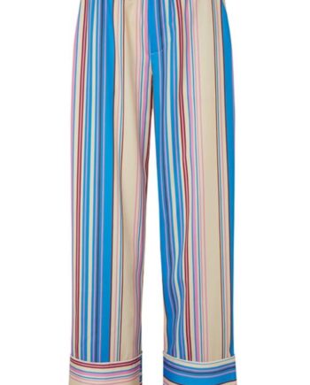 Mbym Bukser Najila Pink Blue Stripe