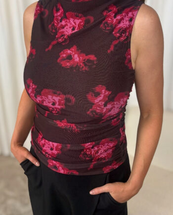 Mbym Top Marceline-  Dark Florella Print