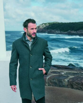 Mens Wool Coat Modern Fit