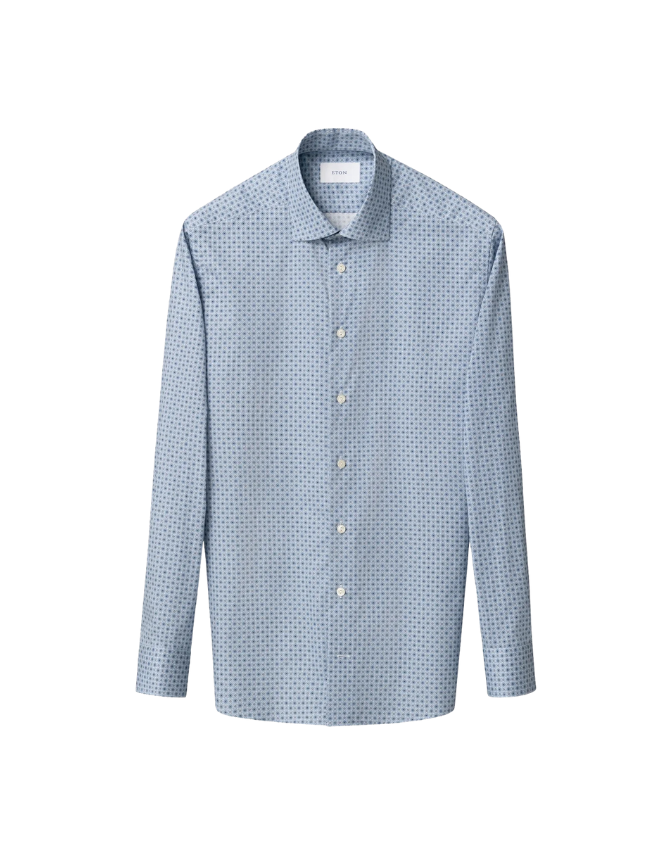 Micro Floral Print Shirt