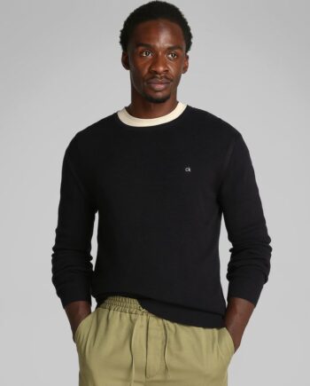 Micro Waffle Texture Cn Sweater