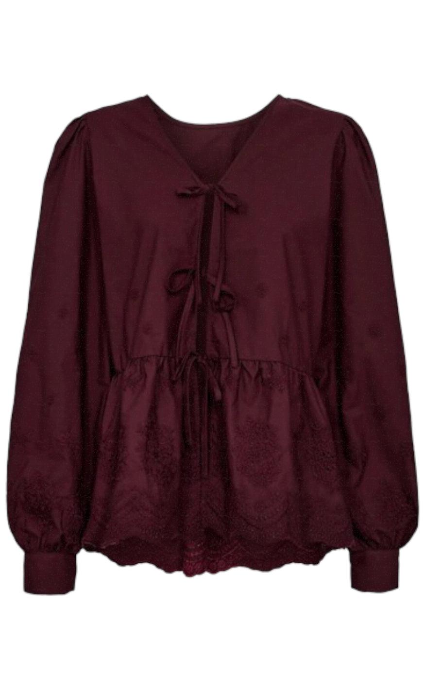Moves Bluse Selinna Windsor Wine