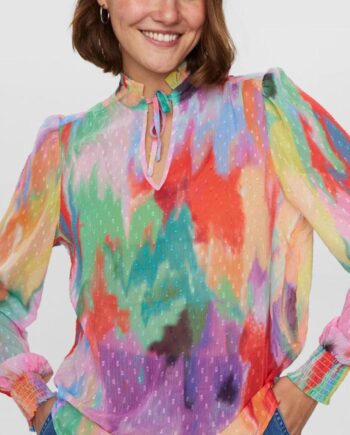 Nümph Bluse Martina Ruffle Lavender Crystal