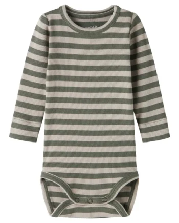 Name It Banio Langærmet Body Dusty Olive 92