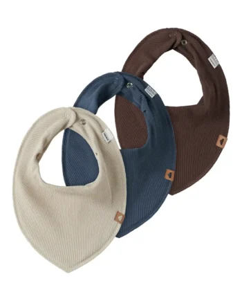 Name It Yasim Rib Bib  -pak French Roast One Size