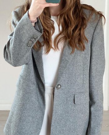 Neo Noir Blazer Gaby Structure Grey Melange