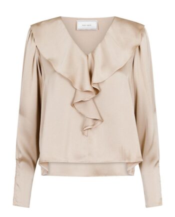 Neo Noir Blouse Sandie Sateen Dark Sand