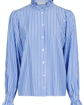 Neo Noir Bluse Brianna Blue Stripe
