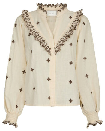 Neo Noir Bluse Degas Light Yellow   Brown