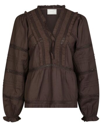 Neo Noir Bluse Elfie Dark Brown