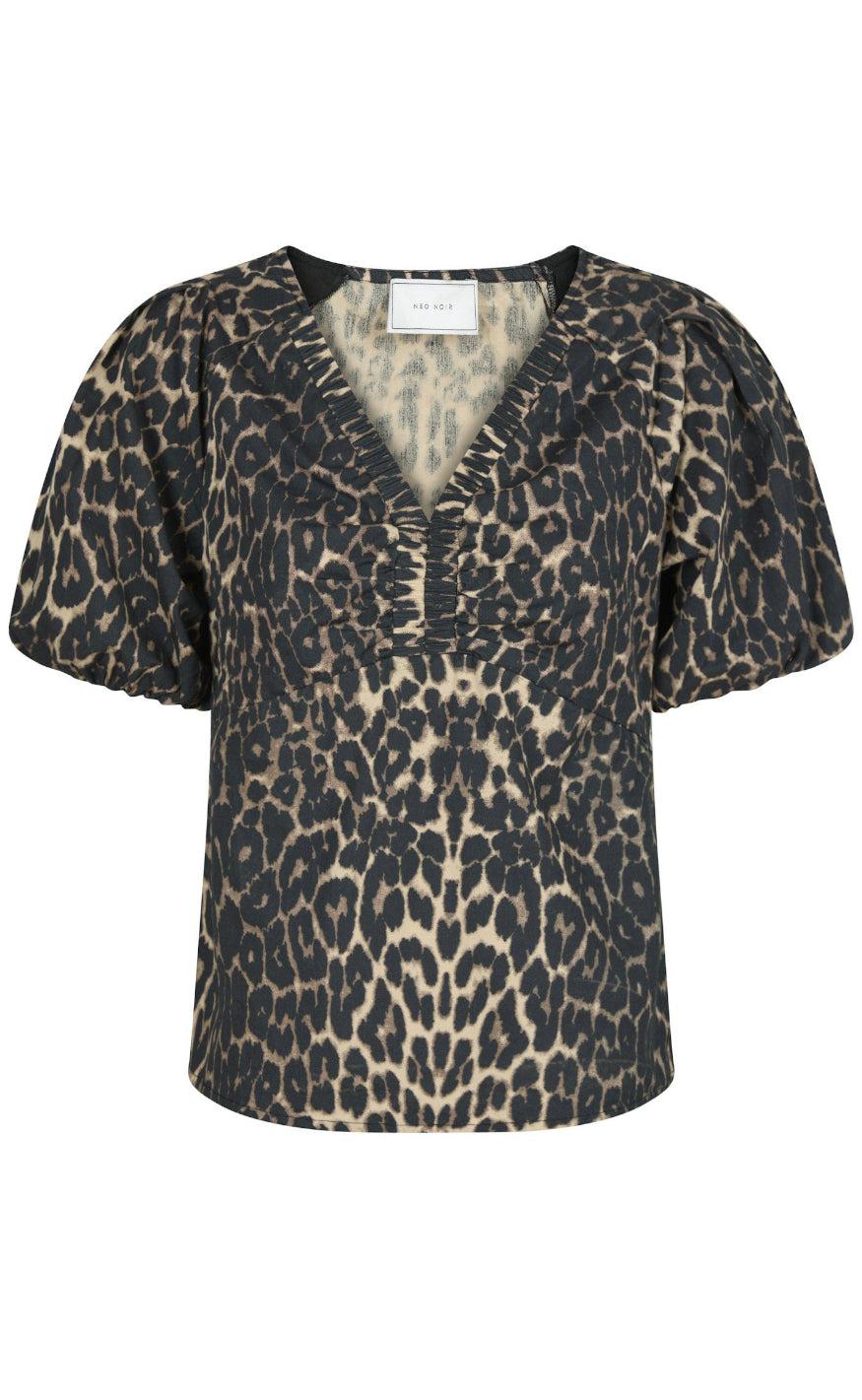 Neo Noir Bluse Irina Leopard