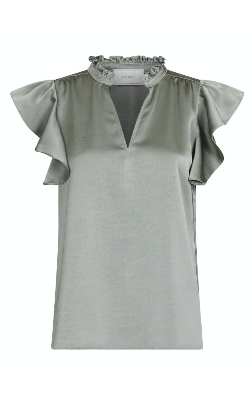 Neo Noir Bluse Stella Smoke Green