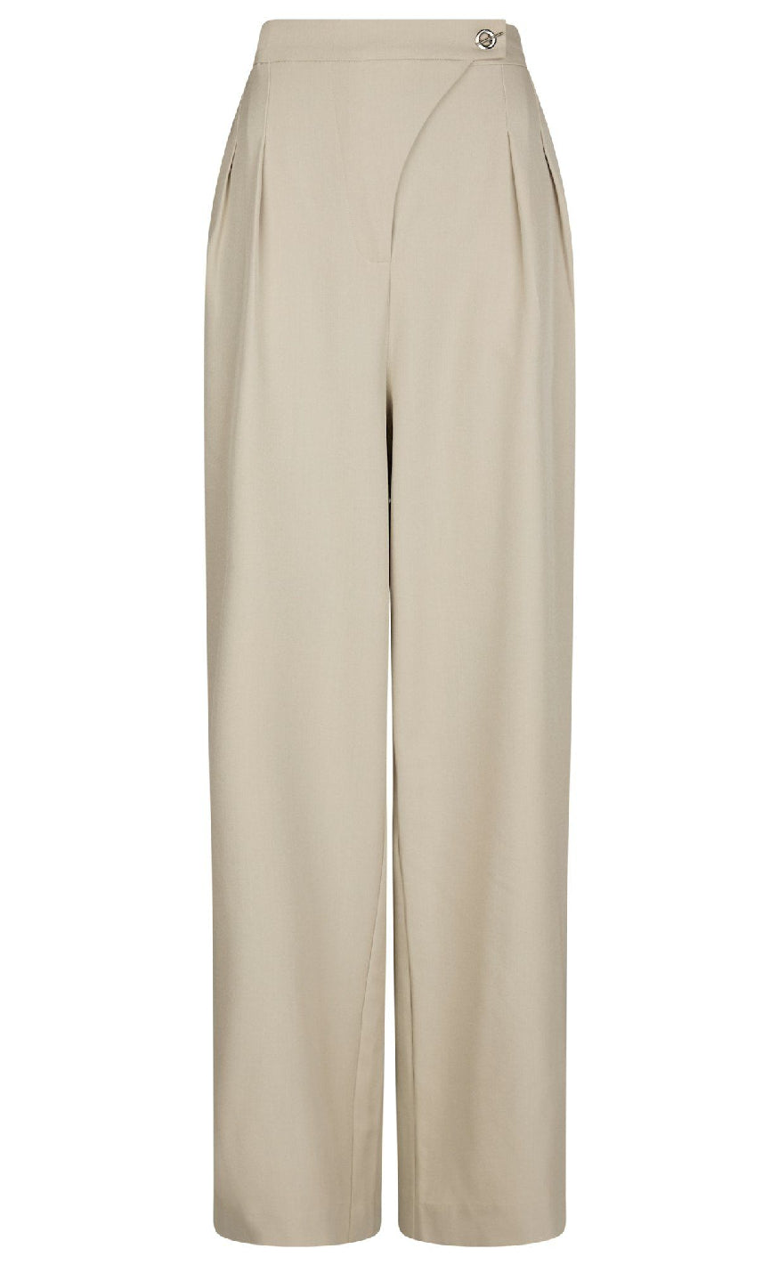 Neo Noir Bukser Zalka Eyelet Sand